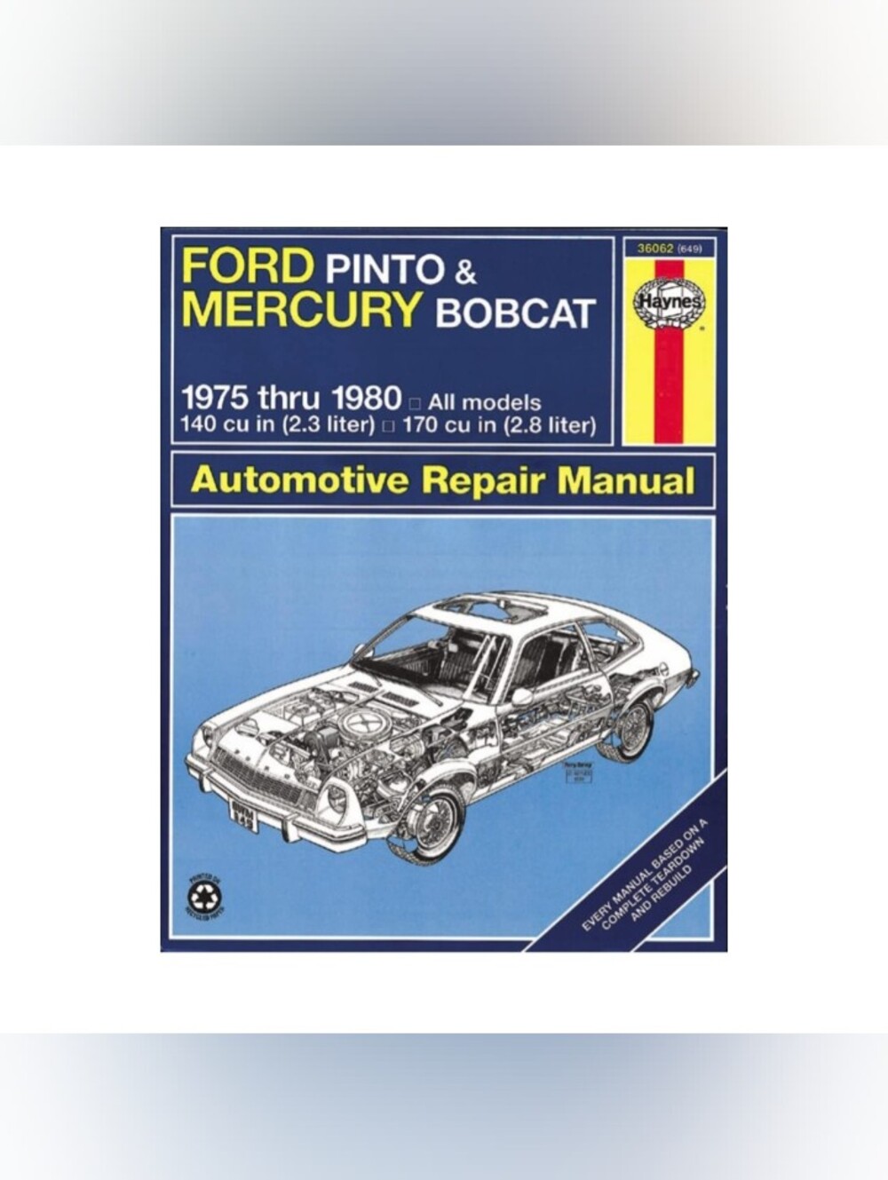 Haynes Ford Pinto & Mercury Bobcat 1975 -1980 Automotive Repair Manual